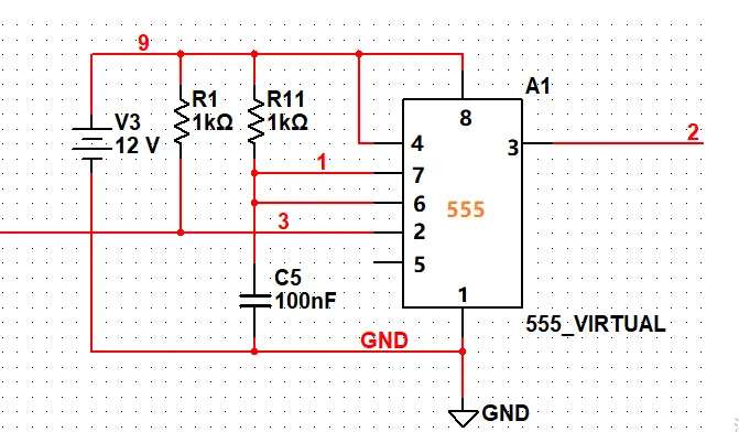 NE555单稳态电路